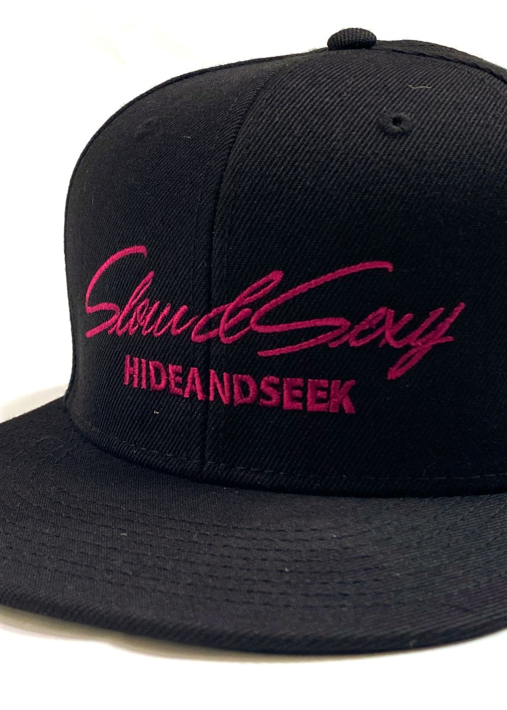 × ASIAN STAR SLOW&SEXY Baseball CAP (BLACK/PINK) / エイジアンスター コラボ 刺繍ロゴ ベースボールキャップ