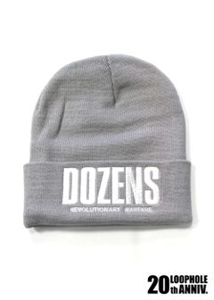LOOPHOLE 20th ANNIVERSARY DOZENS KNIT CAP (GRAY) / ループホール20周年記念 ダズンズニットキャップ