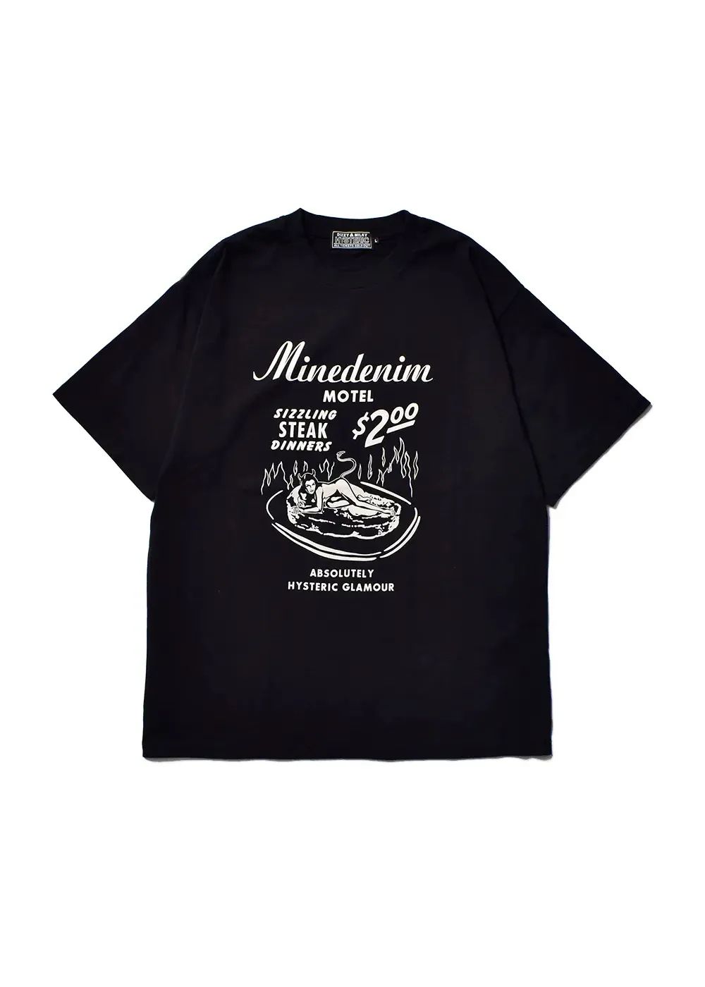 × HYSTERIC GLAMOUR T-SH (BLACK) / ×ヒステリックグラマー コラボTシャツ