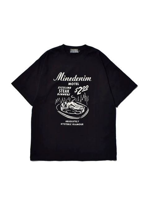 × HYSTERIC GLAMOUR T-SH (BLACK) / ×ヒステリックグラマー コラボTシャツ