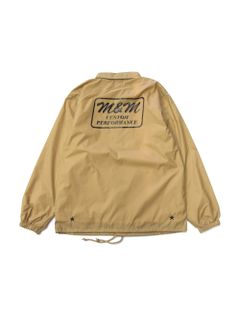 LOOPHOLE 20th ANNIVERSARY PRINT WINDBREAKER (COYOTE) / ループホール20周年記念 コーチジャケット