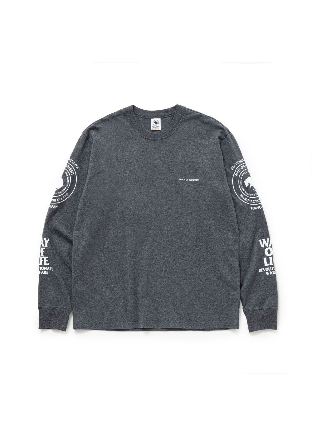 【ラスト1点】TWO WHEEL L/S TEE (CHARCOAL) / 2ウィール ロング Tシャツ