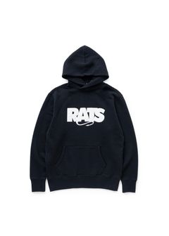 BOX LOGO HOODIE (BLACK) / ロゴ アップリケ スウェット パーカー