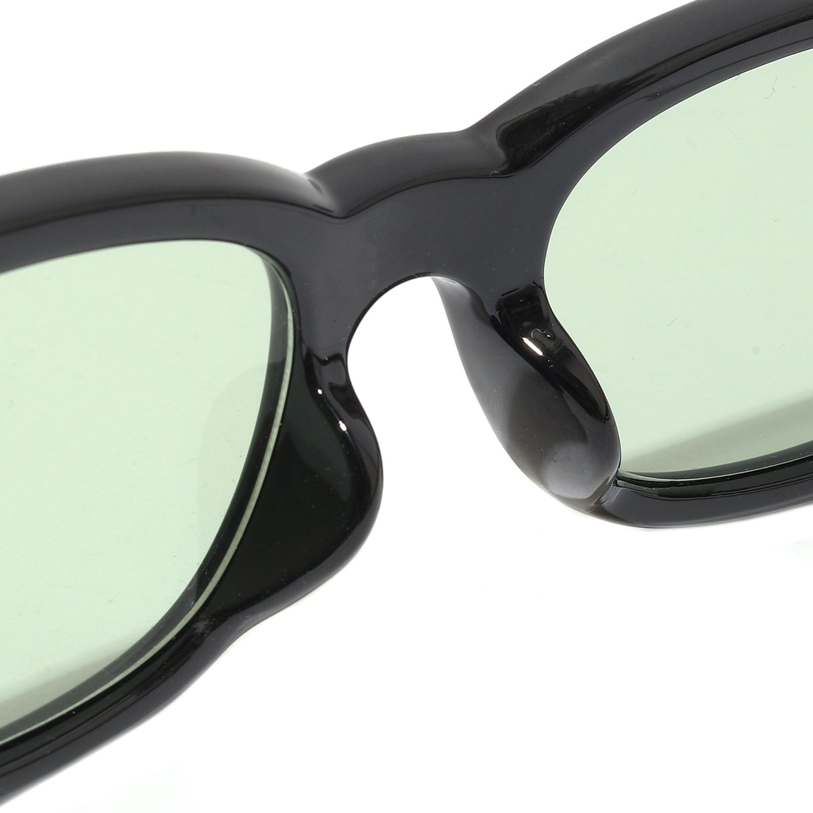 SUNGLASSES Type-02 (BLACK×OLIVE) / ウェリントンタイプ サングラス