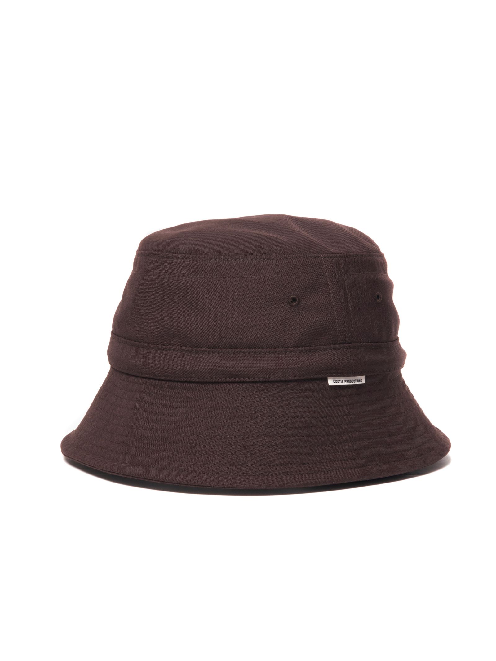 COOTIE PRODUCTIONS - T/W BUCKET HAT (BROWN) / ポリウール バケット 