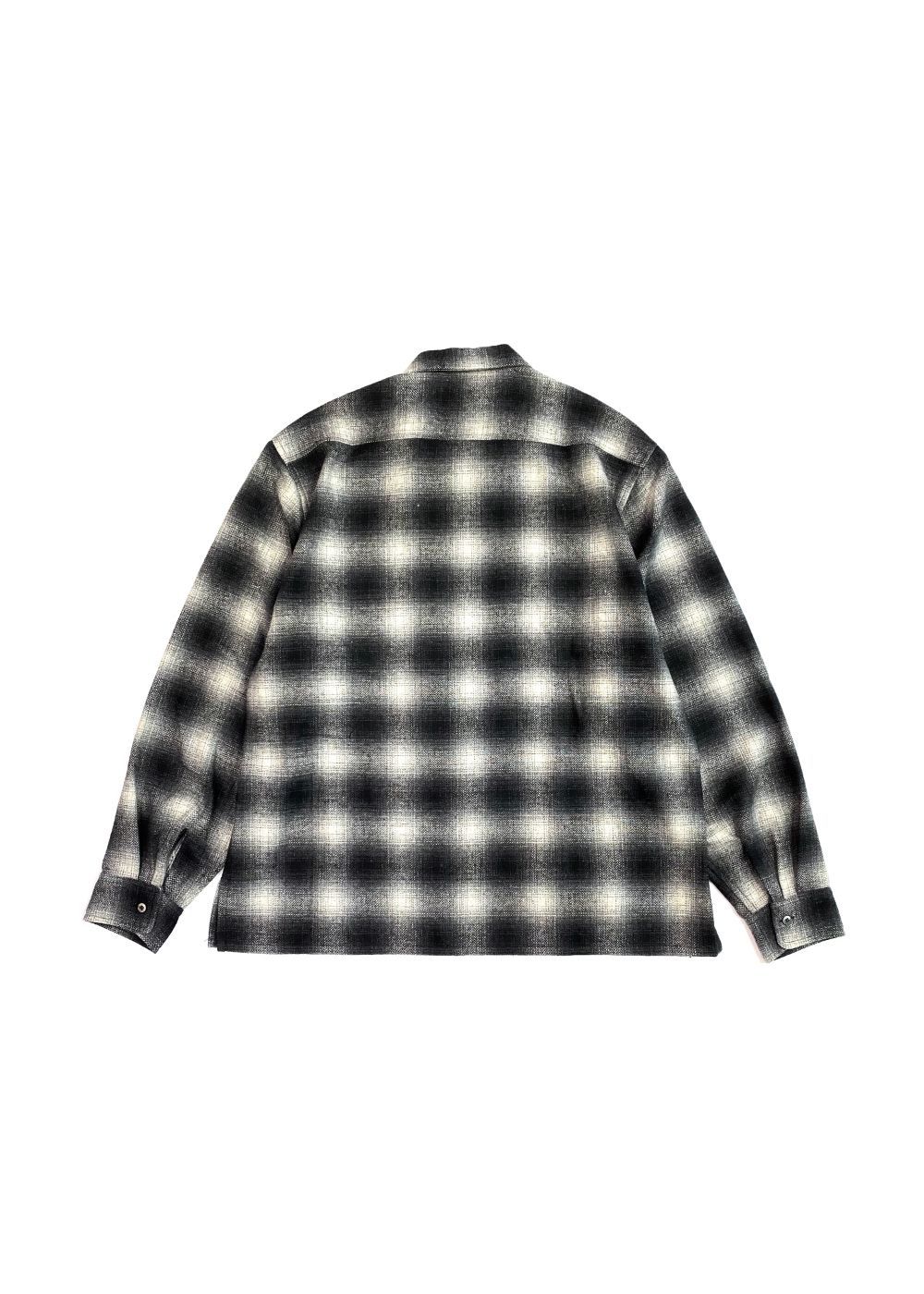 HIDE AND SEEK - WOOL OMBRE CHECK L/S SHIRT (BLUE) / ウール オンブレチェック シャツ |  LOOPHOLE