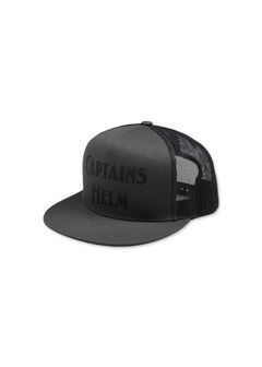 【ラスト1点】LOGO MESH CAP (CHARCOAL) / ロゴ メッシュ キャップ