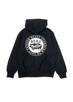 【ラスト1点】CIRCLE PORK ZIP UP HOODIE (BLACK) / サークルポーク スウェット ジップパーカー