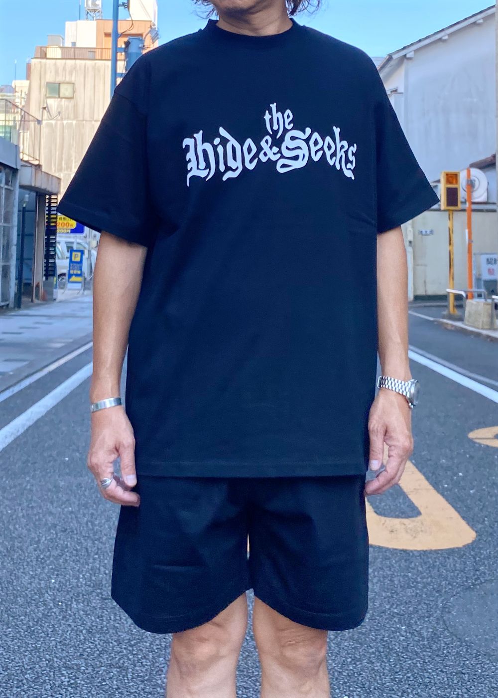 The H&S S/S Tee (BLACK) / 西浦徹 コラボ Tシャツ