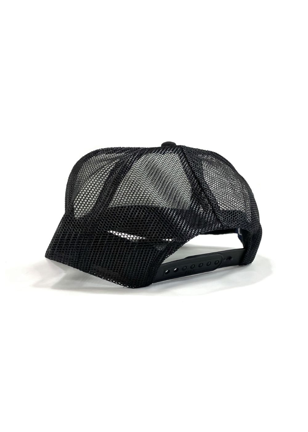 MESH CAP (BLACK/WHITE) / ロゴ プリント メッシュ キャップ