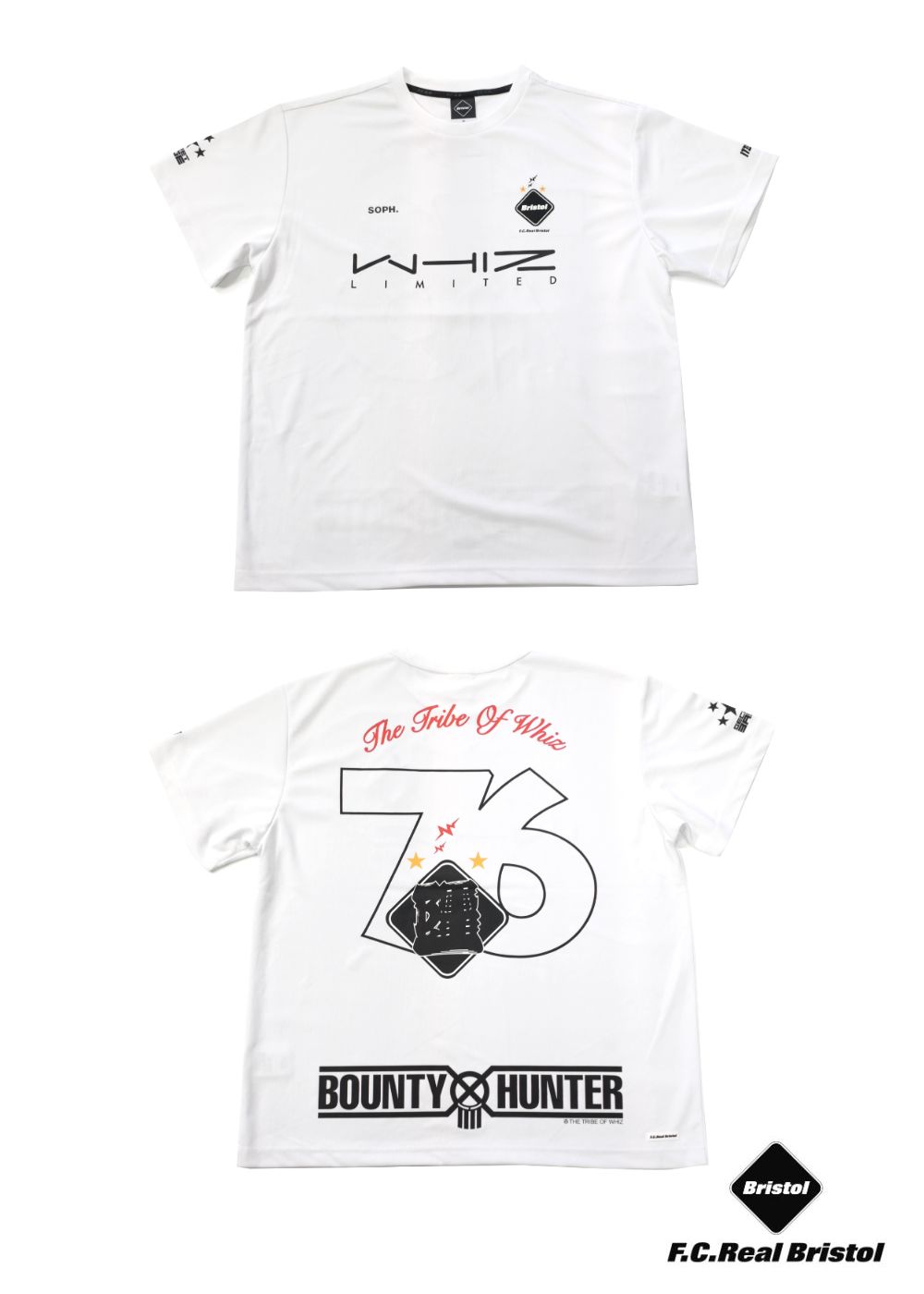 ×F.C.Real Bristol 76 GAME SHIRT (WHITE) / F.C.Real Bristol コラボ 76ゲームシャツ - M