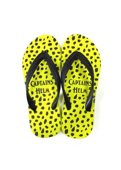 × CYAARVO / LEOPARD FLIP FLOP (YELLOW) / シアーヴォ コラボビーチサンダル