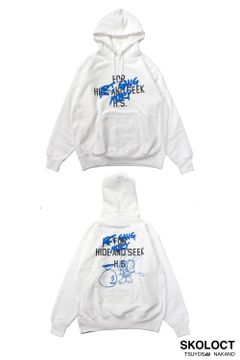 ×SKOLOCT HOODED SWEATSHIRT (WHITE) / スコロクト コラボスウェットパーカー
