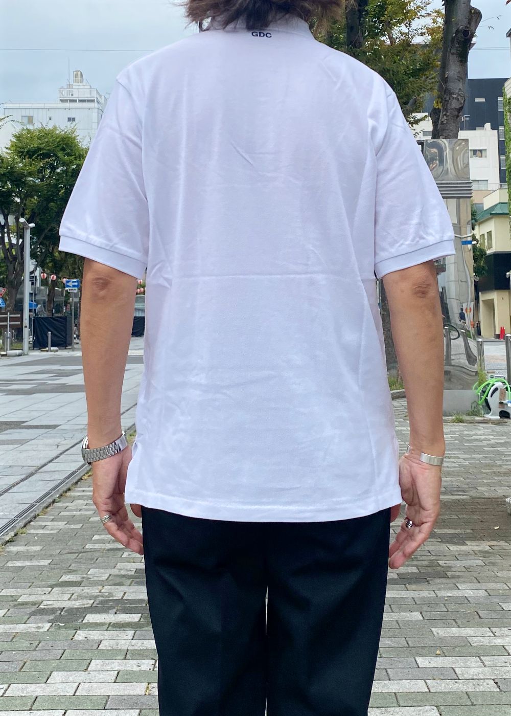 GDC×TW Polo Shirt (WHITE) / ×TW コラボ ポロシャツ