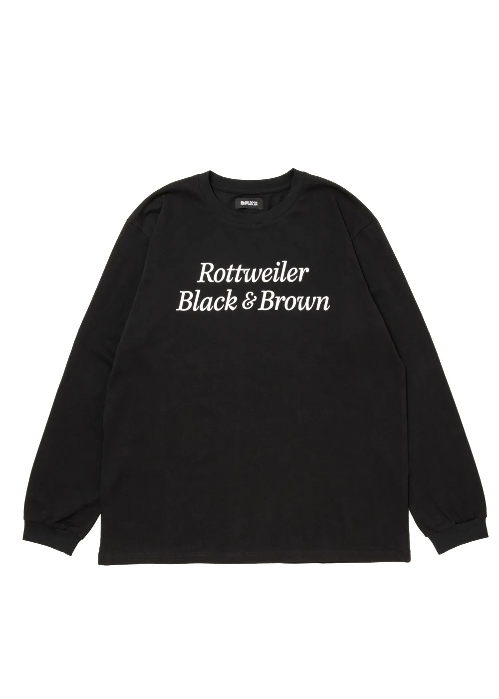 R9 B&B LS TEE (BLACK) /  オリジナル ロゴプリント ロングスリーブ Tシャツ