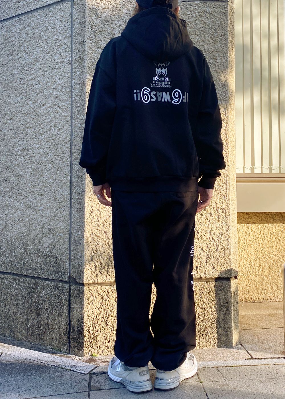 The H&S Hooded Sweat Shirt (BLACK) / 西浦徹 コラボ スウェット パーカー