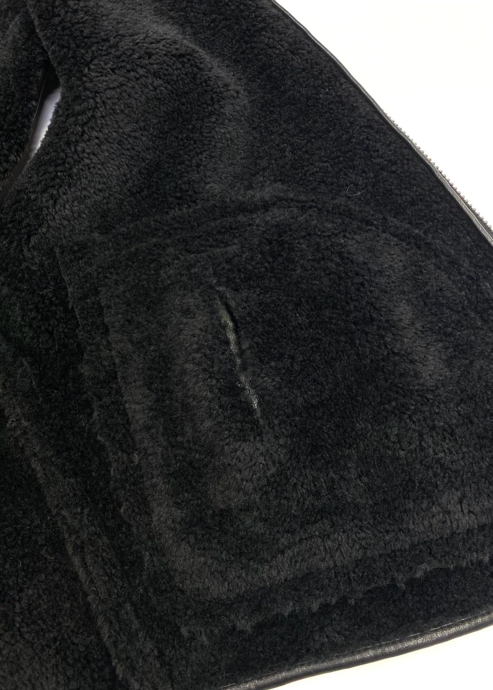 Vegan Mouton Vest (BLACK) / ビーガン ムートン ベスト
