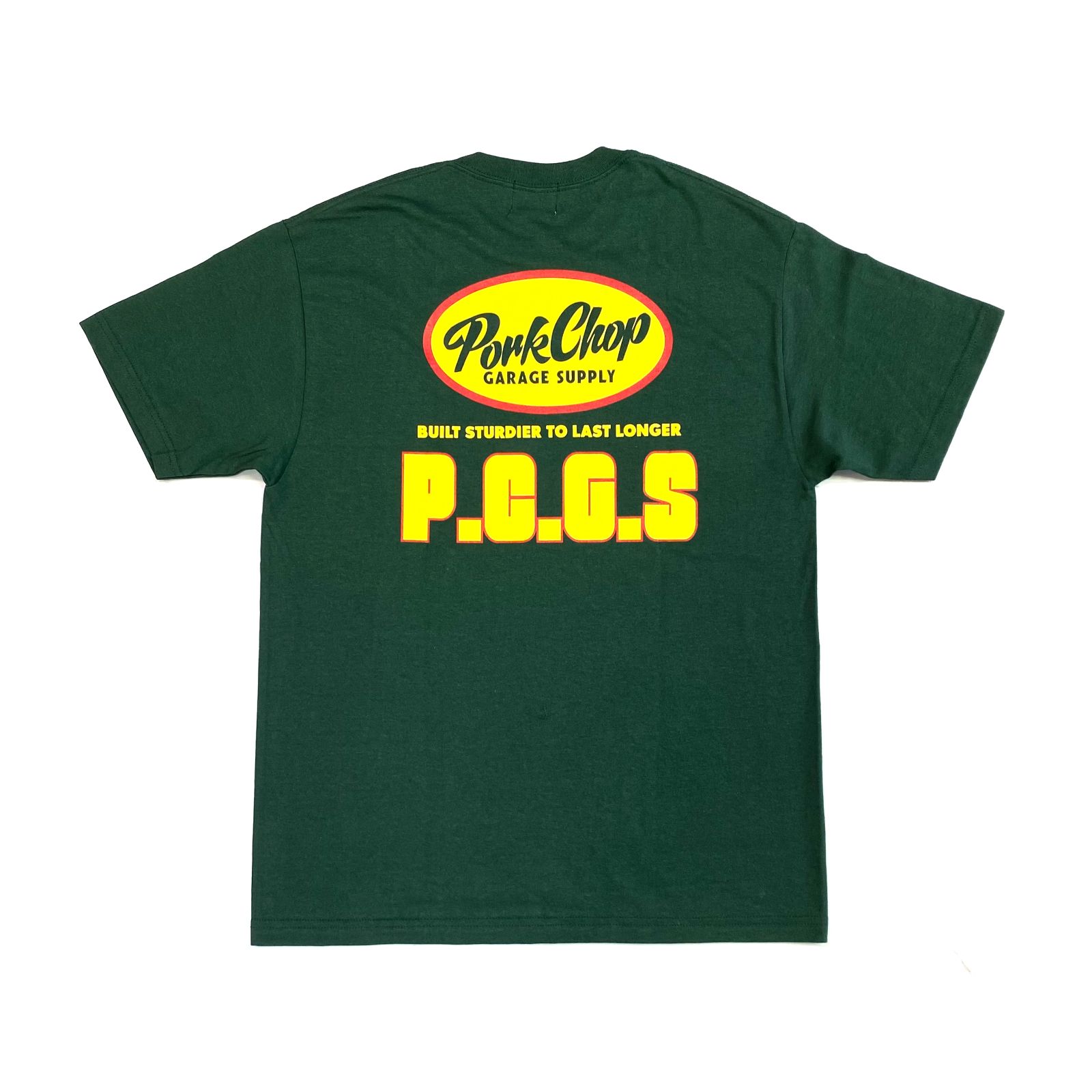 PORKCHOP GARAGE SUPPLY - PCGS BLOCK TEE (WHITE) / オーバル