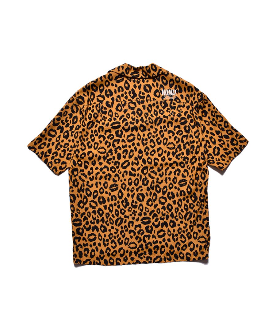 マインデニム Lips Leopard つよかっ オープンカラーシャツ キムタク着