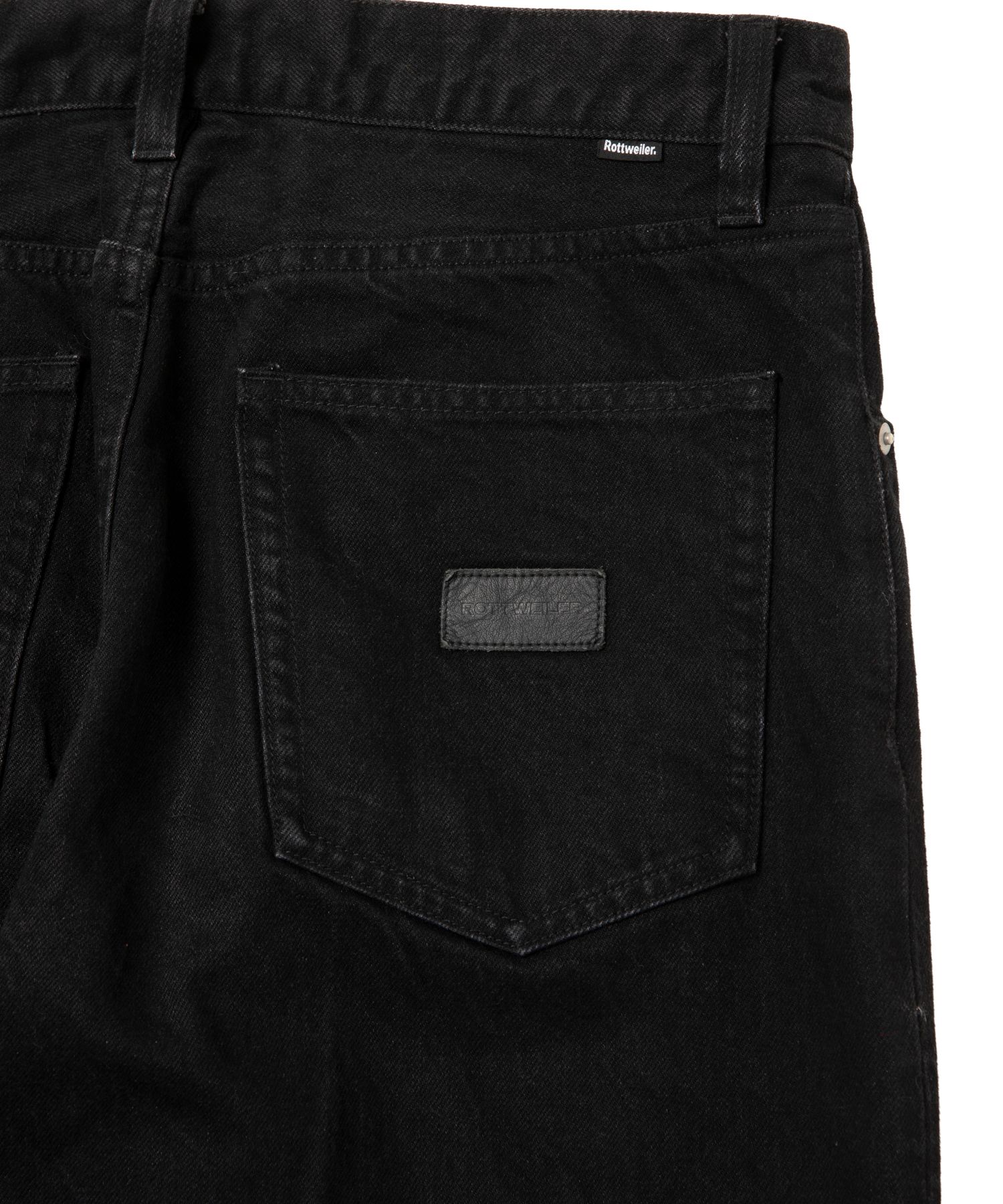 R9 TUCK DENIM PANTS (BLACK) / ワンタック デニム パンツ