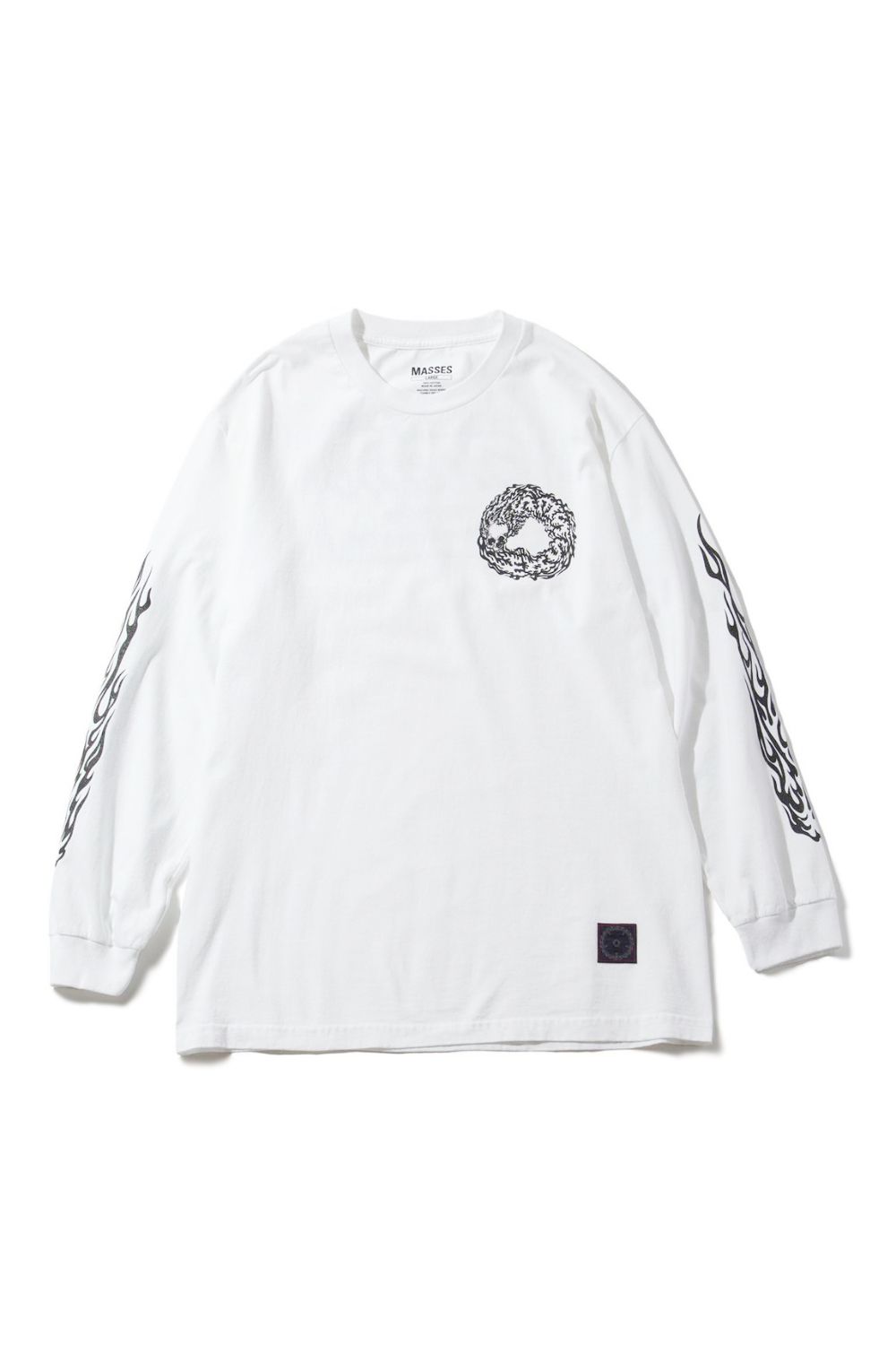 M&M CUSTOM PERFORMANCE - PRINT L/S TEE (×MASSES) (WHITE