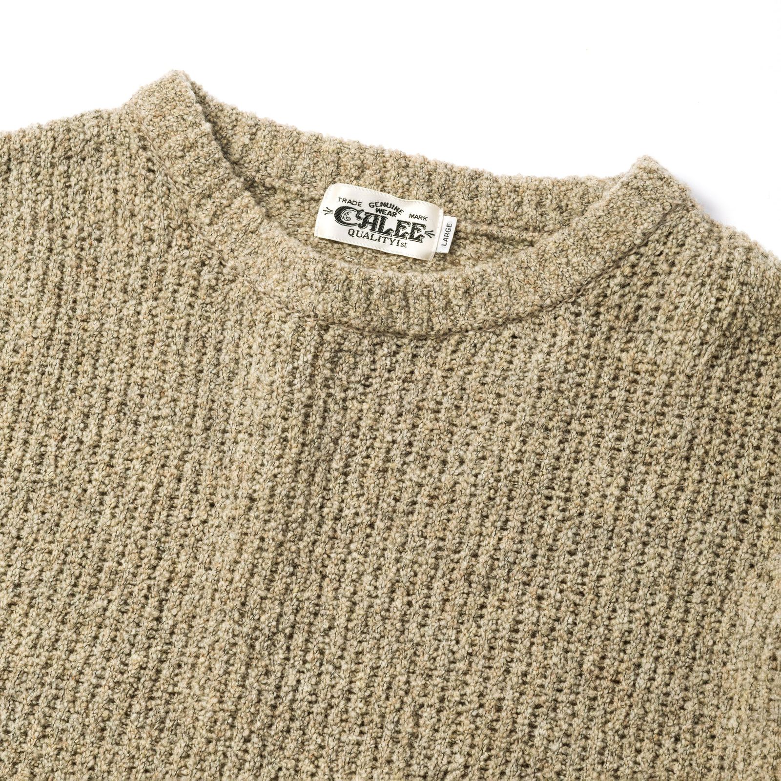 ×EYYA BOUCLE CREW NECK KNIT SWEATER (SAND) / ×エイヤ ブークレ ニット セーター