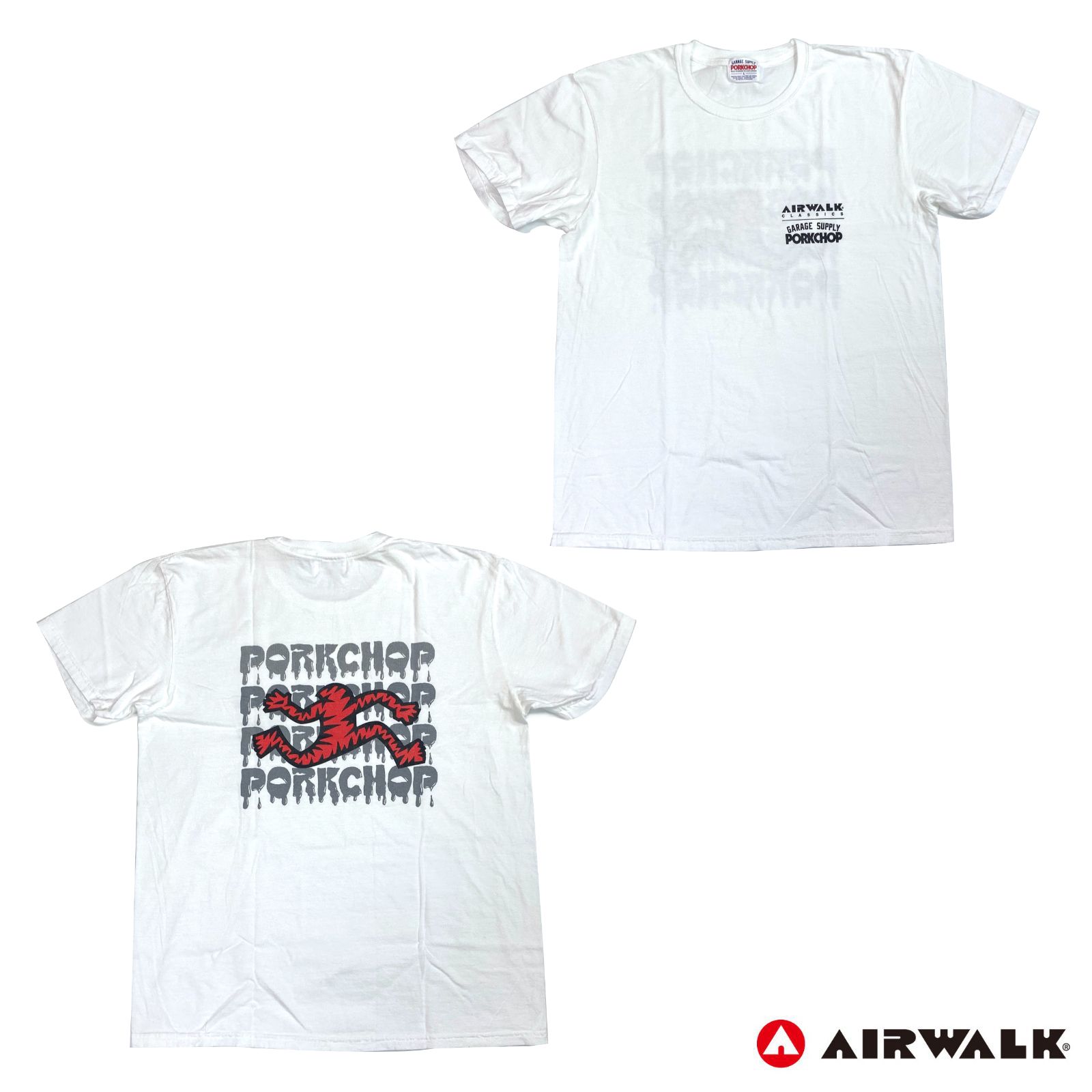 PORKCHOP - 【ラスト1点】AP OLLIEMAN TEE (WHITE) / ×AIRWALK コラボ ...