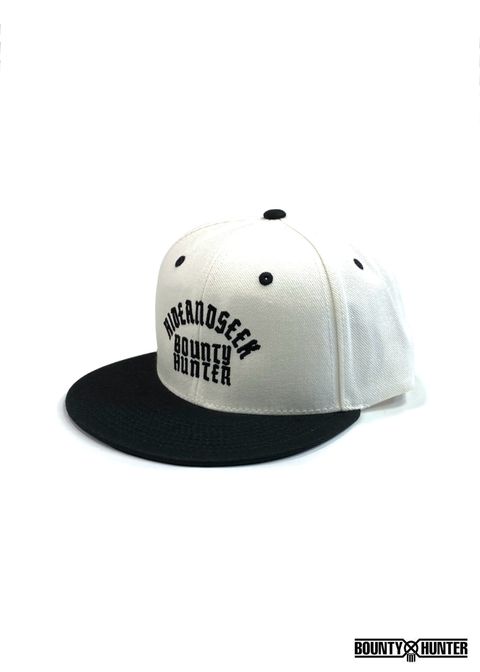 HS×BH BASEBALL CAP (WHITE×BLACK) / バウンティーハンター コラボ ベースボール キャップ