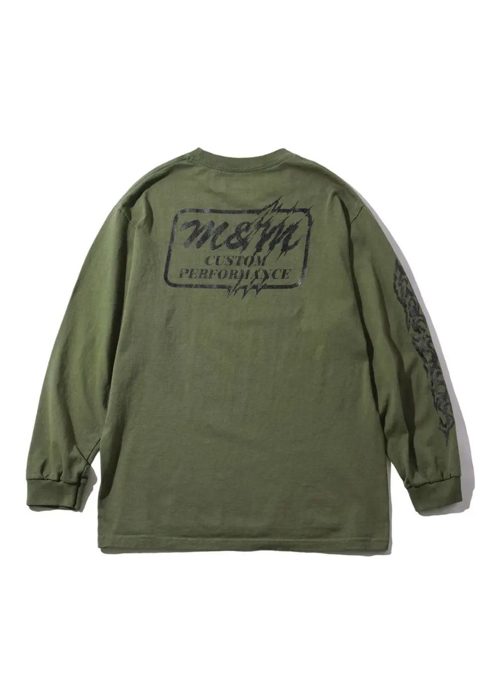 PRINT L/S TEE (×MASSES) (OLIVE) / マシス コラボレーション プリントロンT