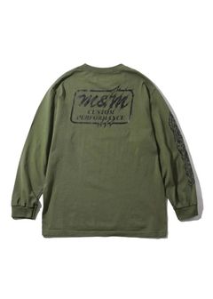 PRINT L/S TEE (×MASSES) (OLIVE) / マシス コラボレーション プリントロンT