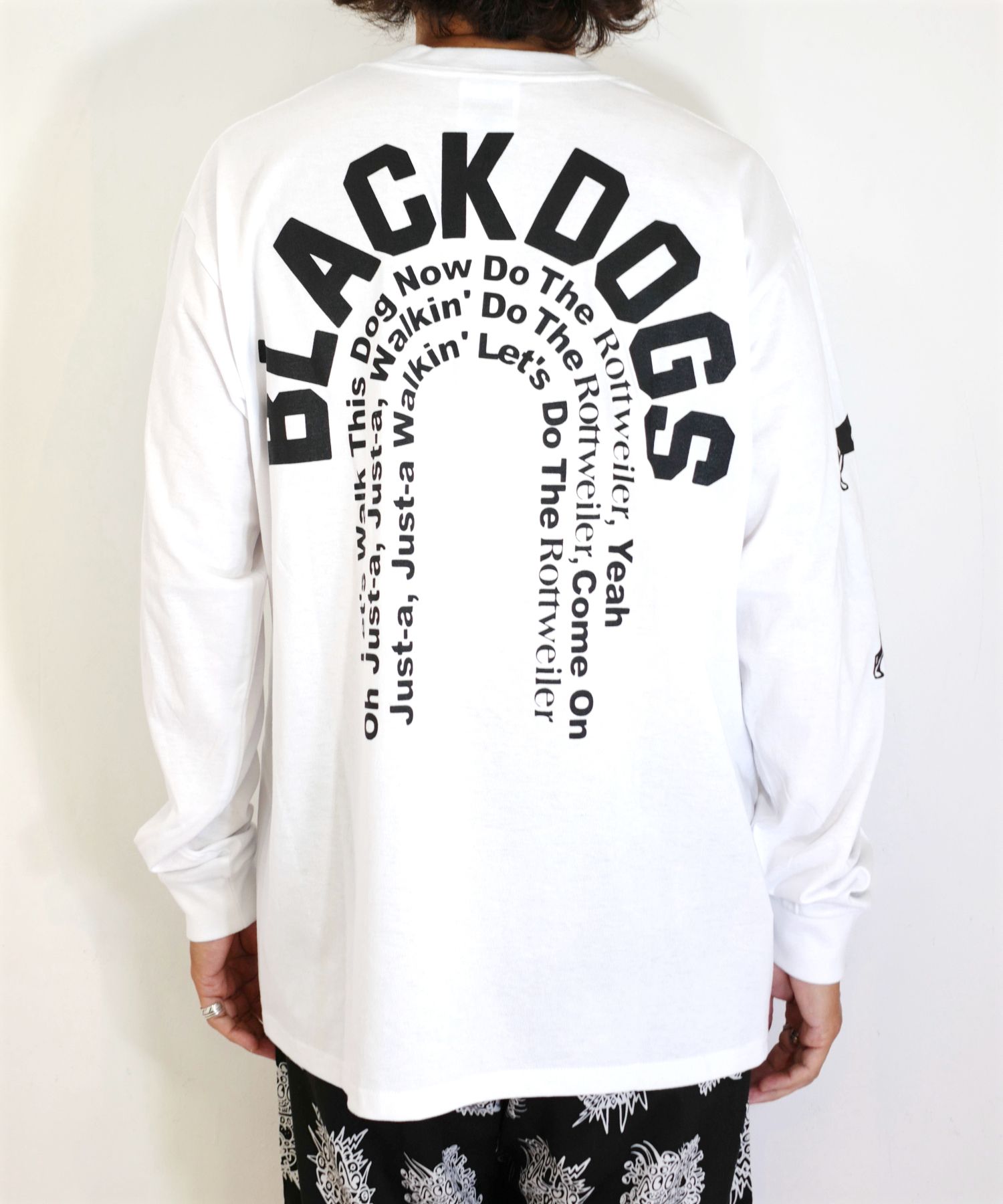 ROTTWEILER - R DOG L/S TEE (WHITE) / プリントロンT | LOOPHOLE