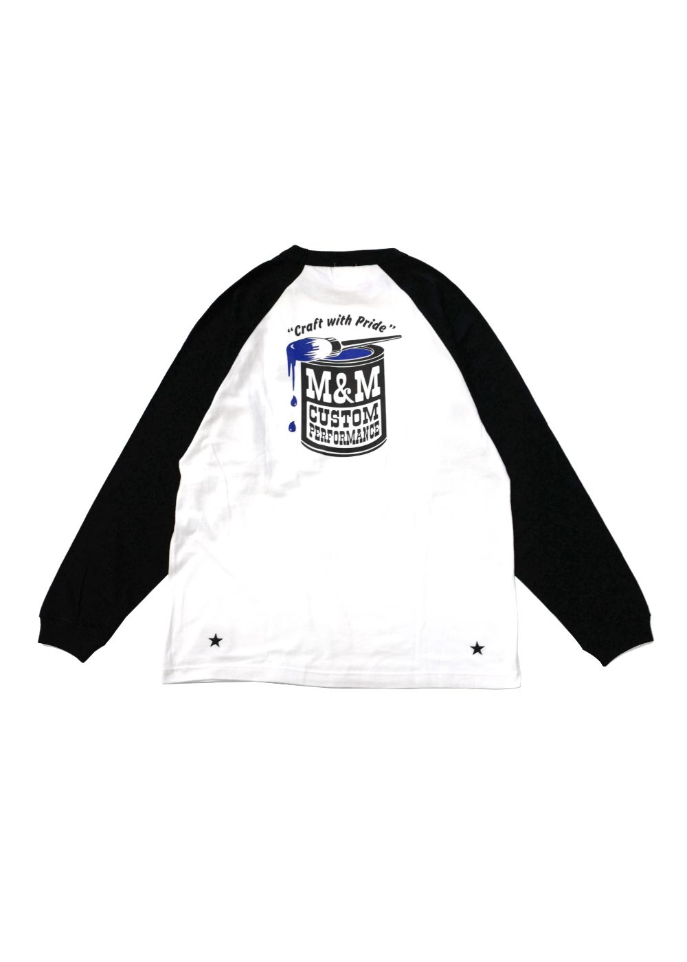 M&M CUSTOM PERFORMANCE - RAGLAN T-SHIRT (WHITE×BLACK) / ラグラン ...