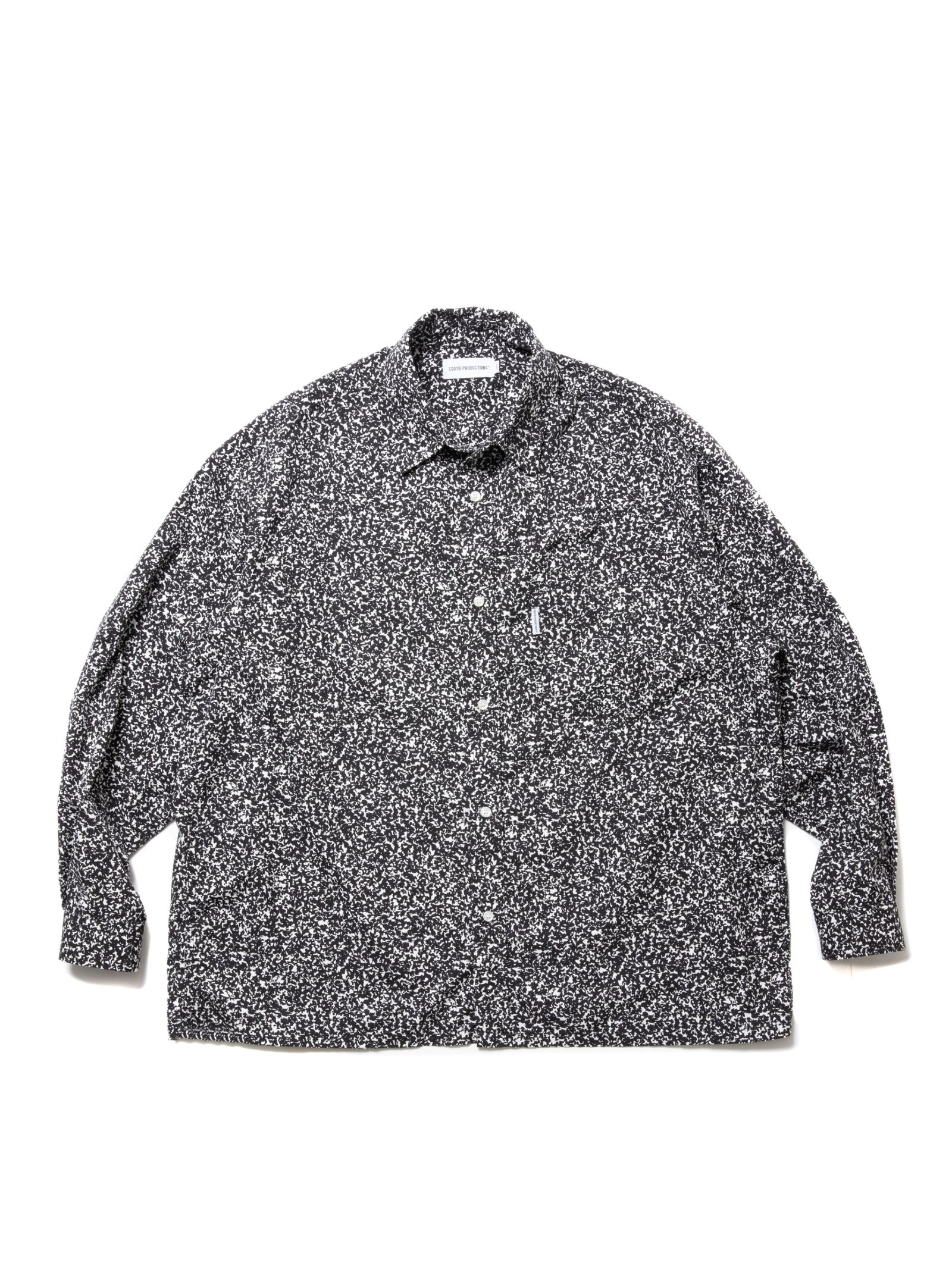 COOTIE PRODUCTIONS - Allover Printed Broad L/S Shirt (BLACK) / 総 