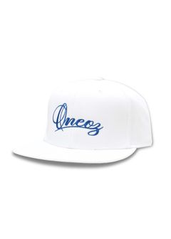 ONE OZ BASEBALL CAP (WHITE) / 刺繍ロゴ ベースボールキャップ