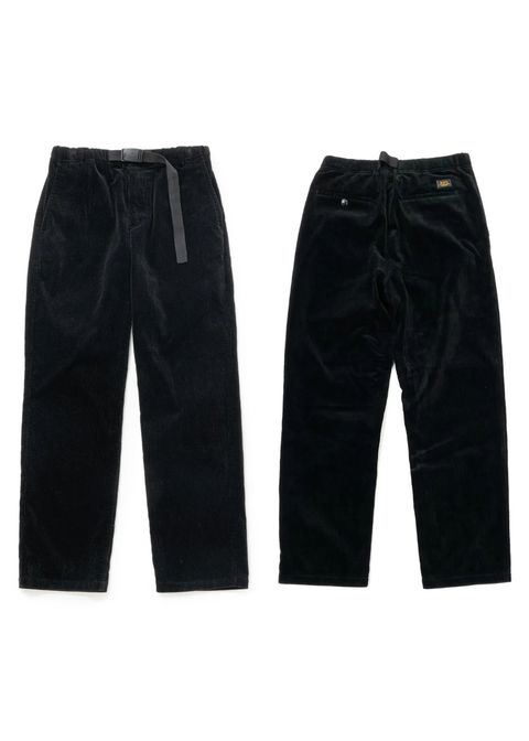 【ラスト1点】CORDUROY EASY PANTS (BLACK) / コーデュロイ イージー パンツ