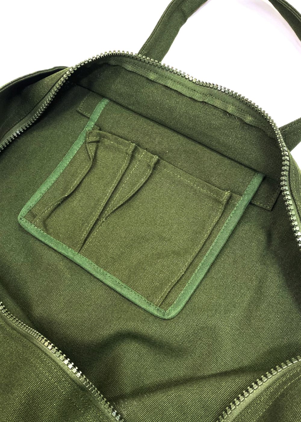 CYOW ZIP TOTE BAG (OLIVE) / プリントトート バッグ