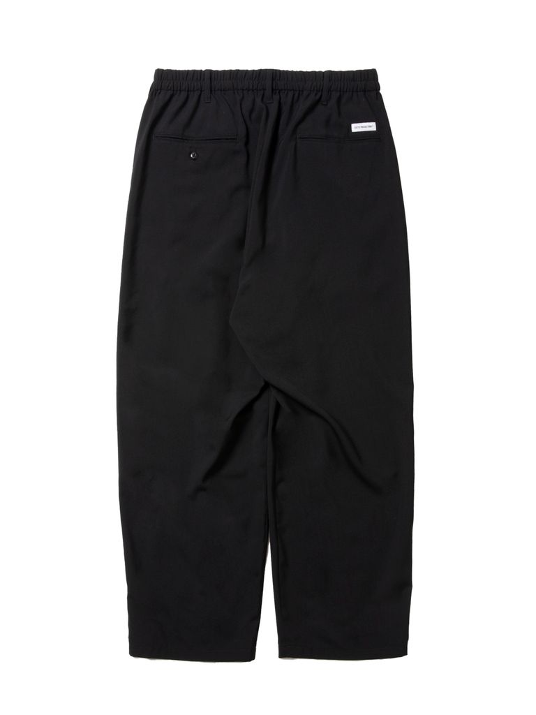 COOTIE PRODUCTIONS - T/W 2 Tuck Easy Pants (BLACK) / ポリウール  