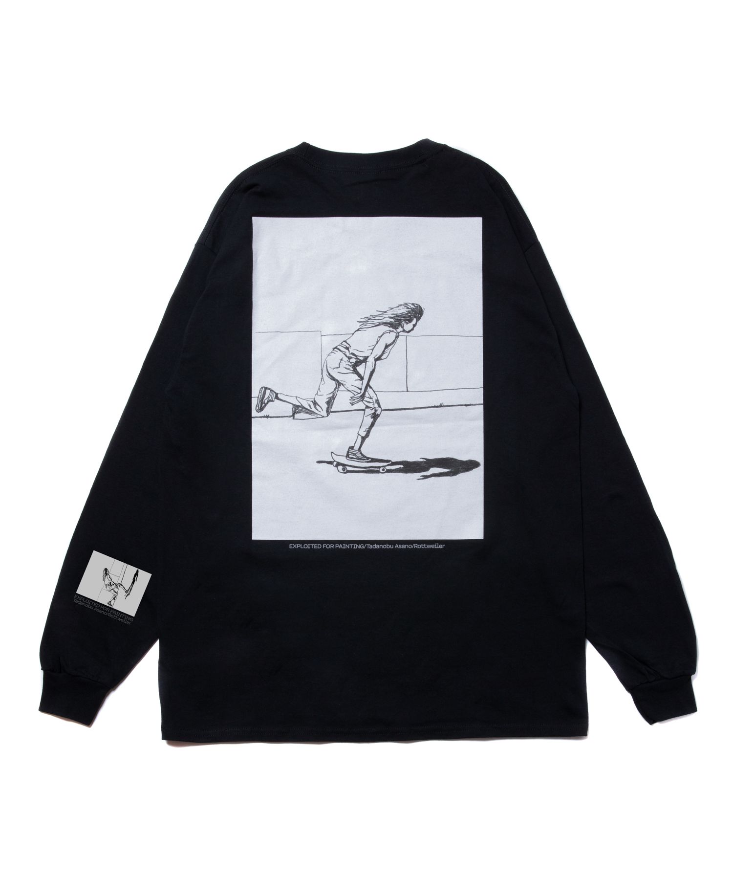 × Tadanobu Asano SKATER LS TEE (BLACK) / 浅野忠信 コラボロンT (スケーター)