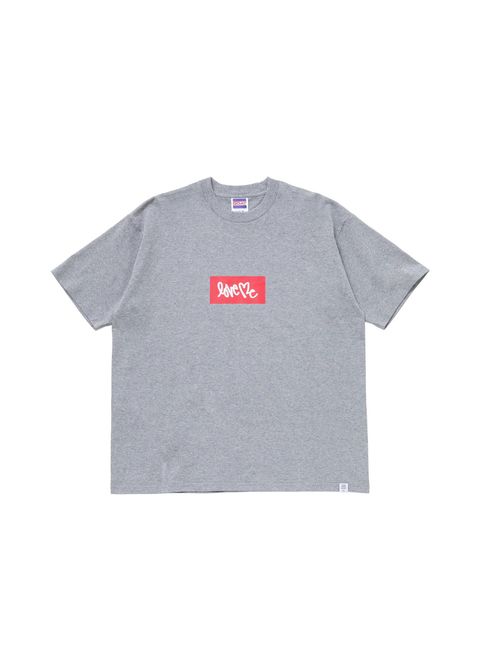 S/S LOVE ME LOGO TEE "HARBOUR" (GRAY) / カーティス・クリグ コラボ Tee