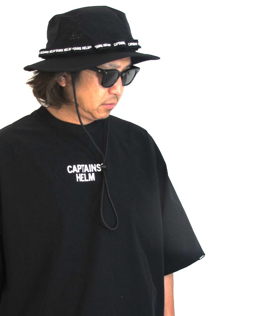 CAPTAINS HELM - DRY STRETCH SURF SAFARI HAT (BLACK) / ドライストレッチ サーフ サファリハット  | LOOPHOLE