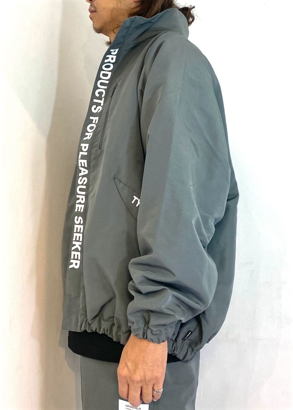 MIL SEEKERS NYLON JACKET (GRAY) / リップストップ ナイロン トラック ジャケット / セットアップ可能
