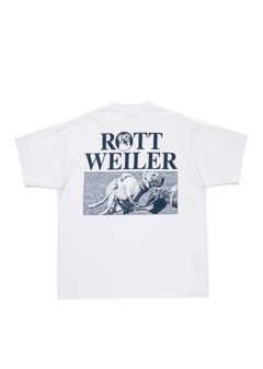 DOGRACE TEE (WHITE) / フォト プリント Tシャツ