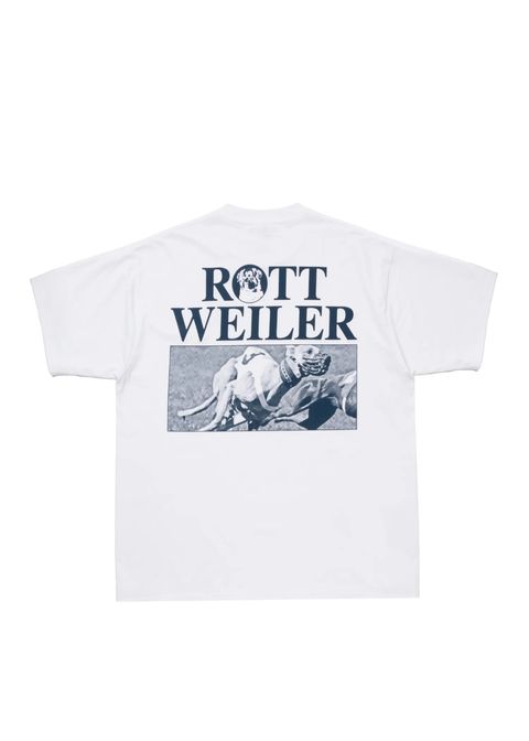 DOGRACE TEE (WHITE) / フォト プリント Tシャツ