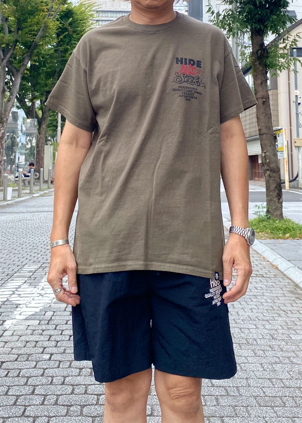 AND S/S Tee (OLIVE DRAB) / ロゴ プリントTee