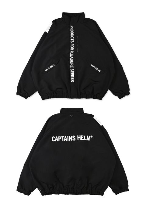 MIL SEEKERS NYLON JACKET (BLACK) / リップストップ ナイロン トラック ジャケット / セットアップ可能