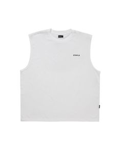 R9 RTWYLA NOSLEEVE TEE (WHITE) / オリジナル ノースリーブ Tシャツ