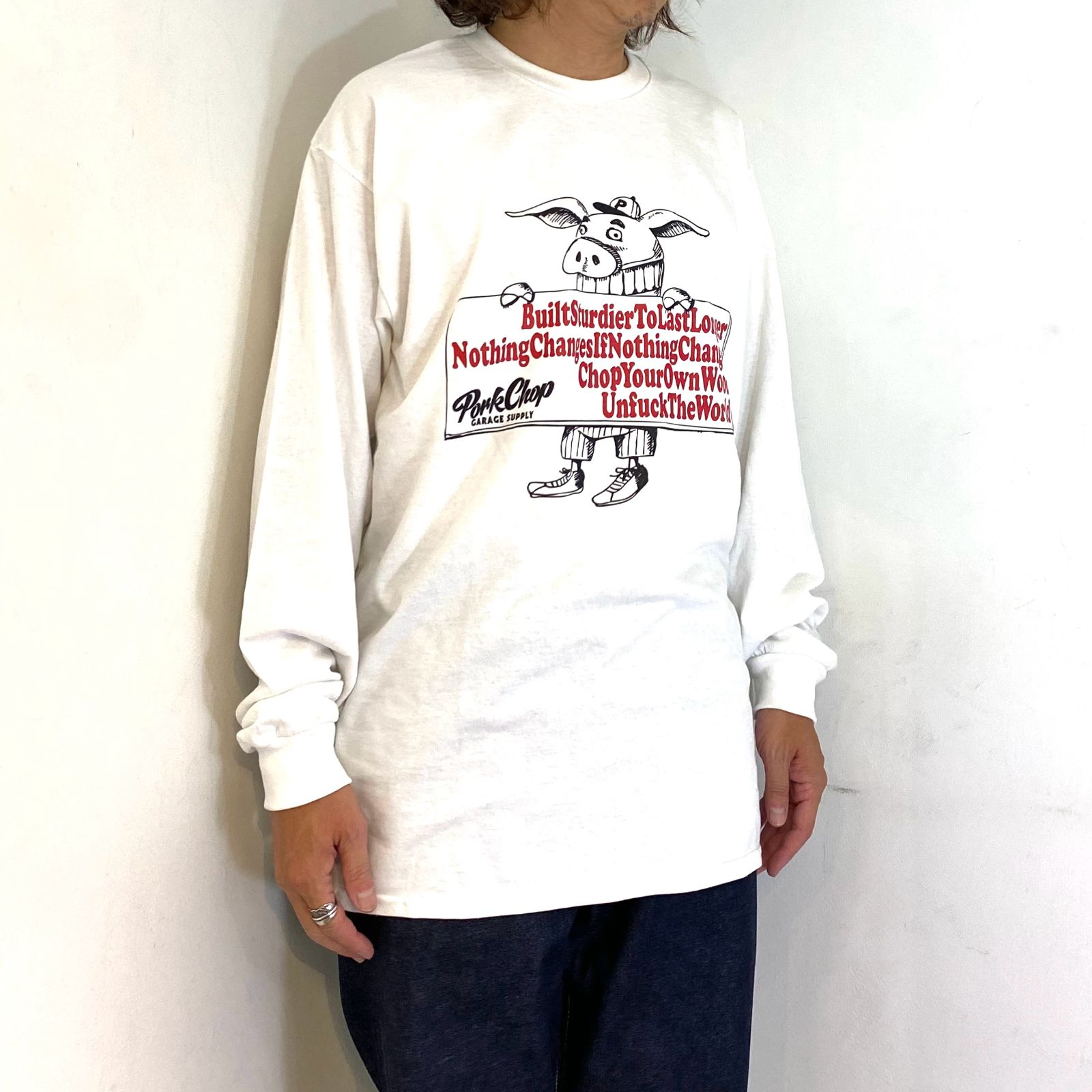 PORKCHOP ラグラン ロンT 70-0717-1-F 全2色】ポークチョップガレージサプライ PORKCHOP GARAGE SUPPLY