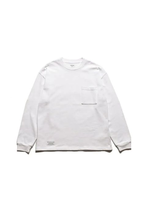 Heavy weight Loose Fit L/S T-SH (WHT) / BTSA コラボ Tシャツ