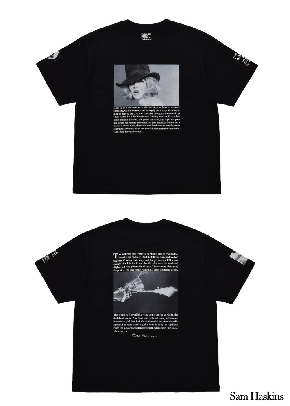 Sam Haskins × Stie-lo T-SH (BLACK) / ×スティーロ×サム・ハスキンス  コラボ フォト Tシャツ