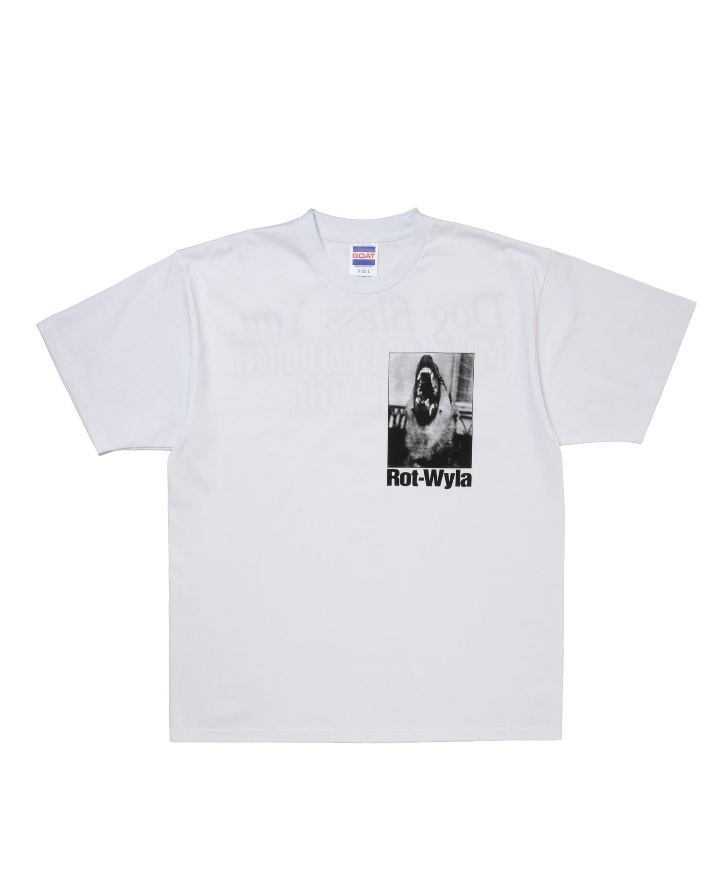 DOG PHOTO TEE (WHITE) / フォト プリント Tシャツ